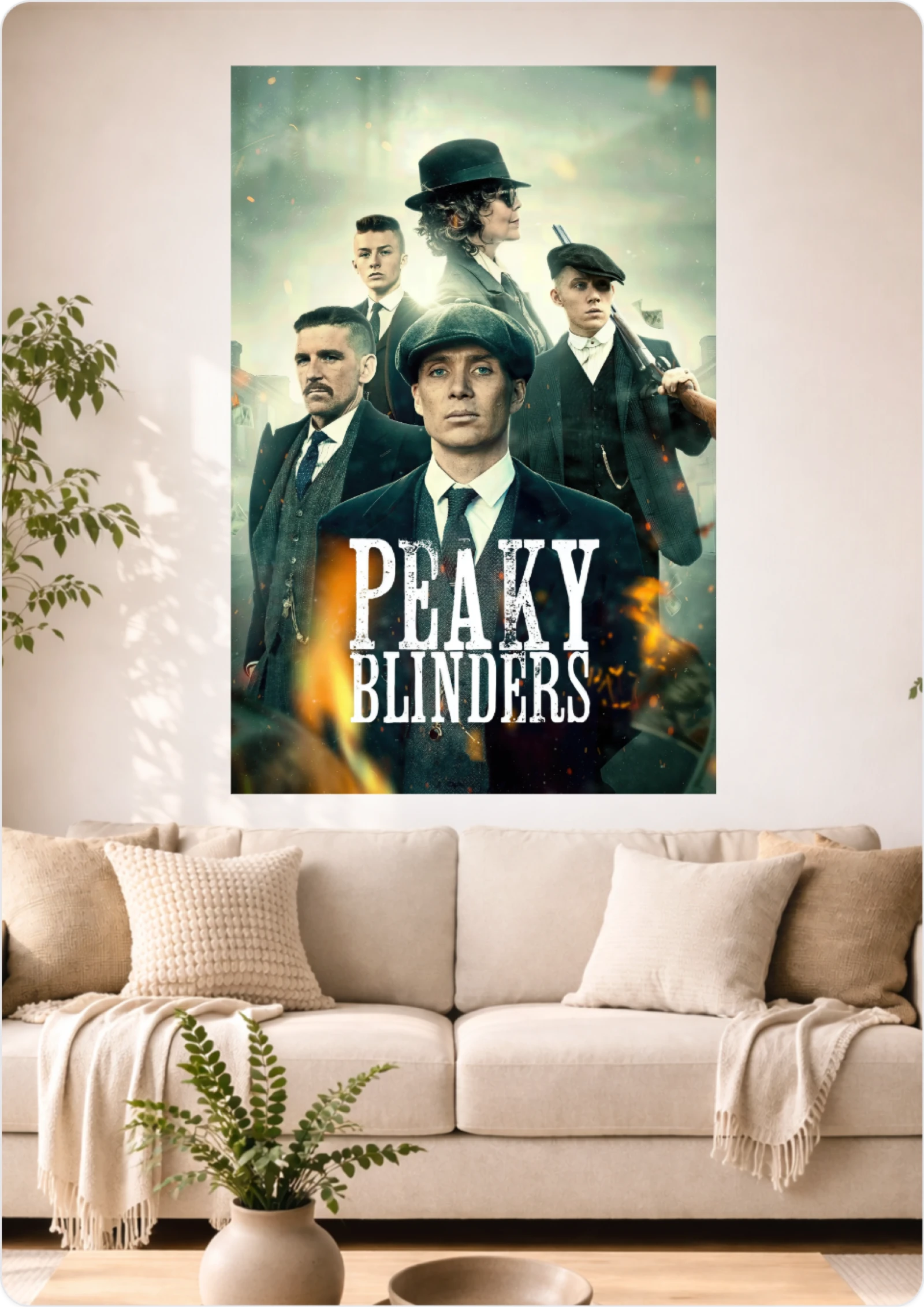Affiche Peaky Blinders – Format A3 – Décoration murale série TV